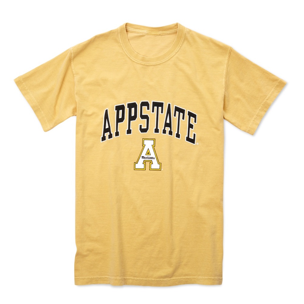 App State Mustard Yellow Comfort Colors Tee Shirt